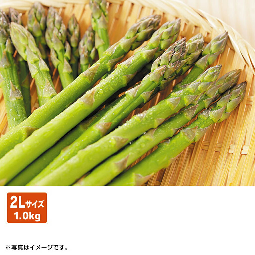 ギフト　産直　新鮮北海道産グリーンアスパラガス2L（旬26-220）