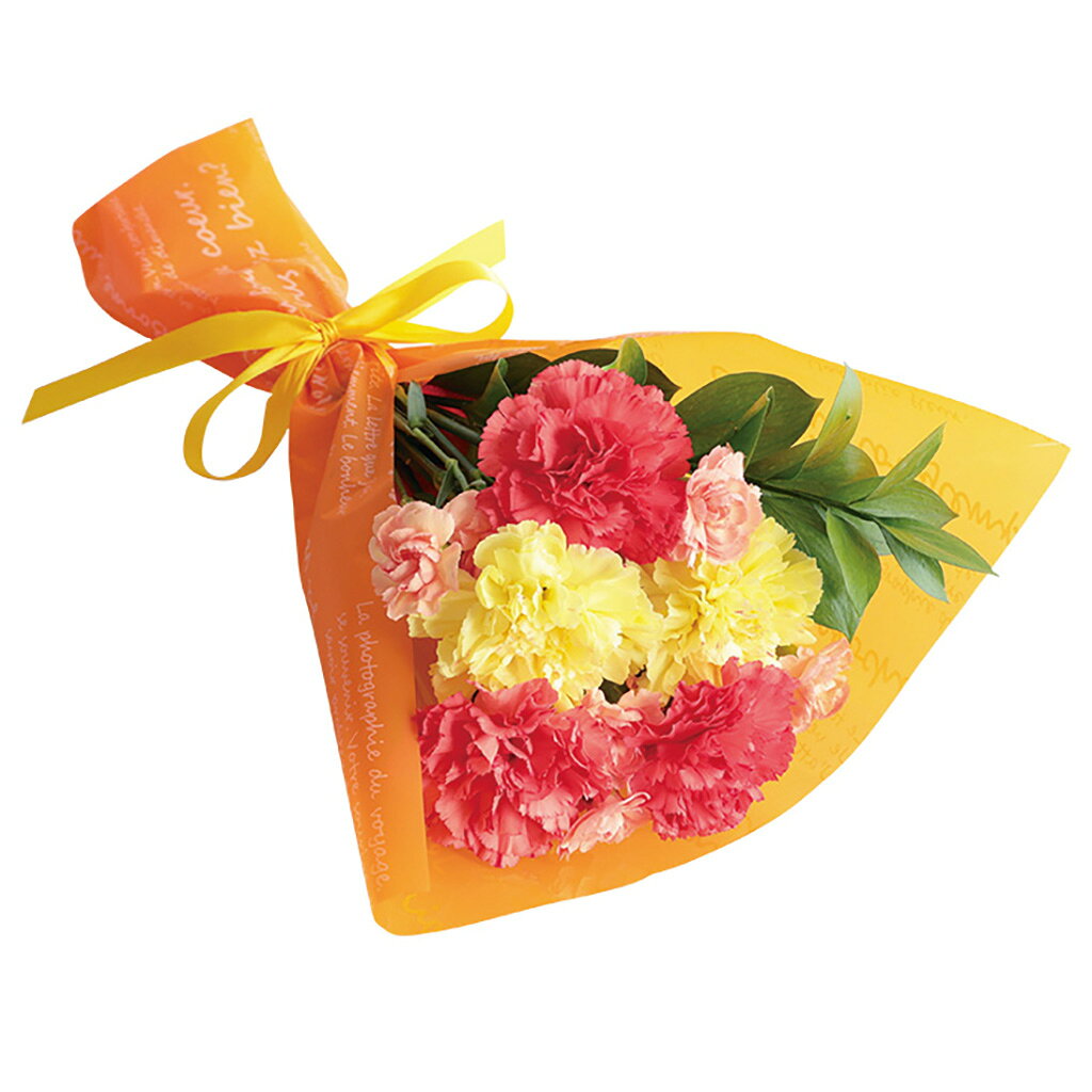 母の日ビタミンカラーの花束