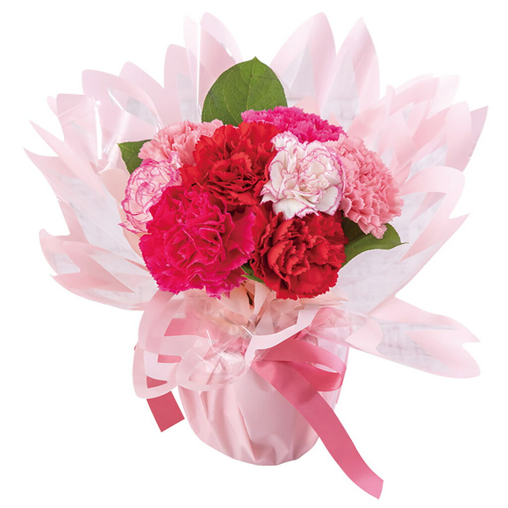 母の日そのまま飾れるスタンディングブ-ケ「ブルーム」