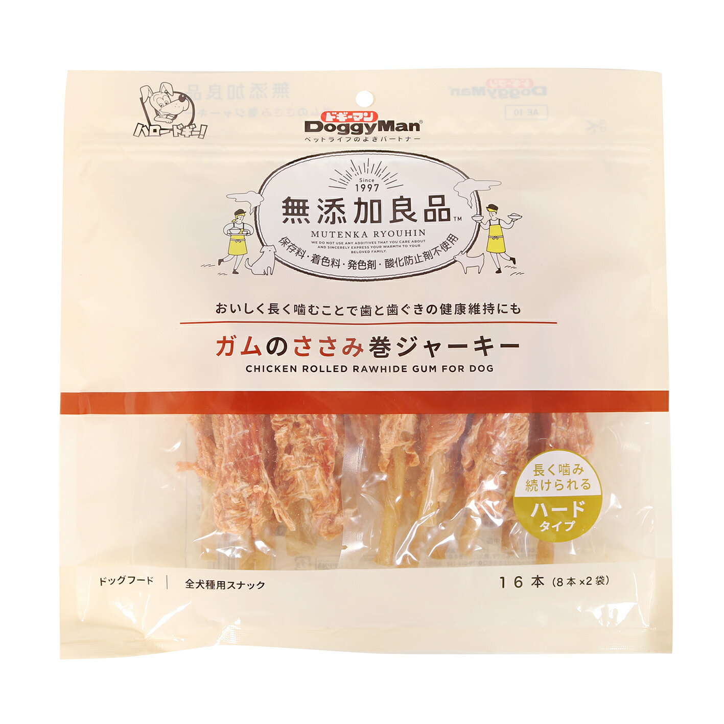 無添加良品 ガムのささみ巻ジャーキー