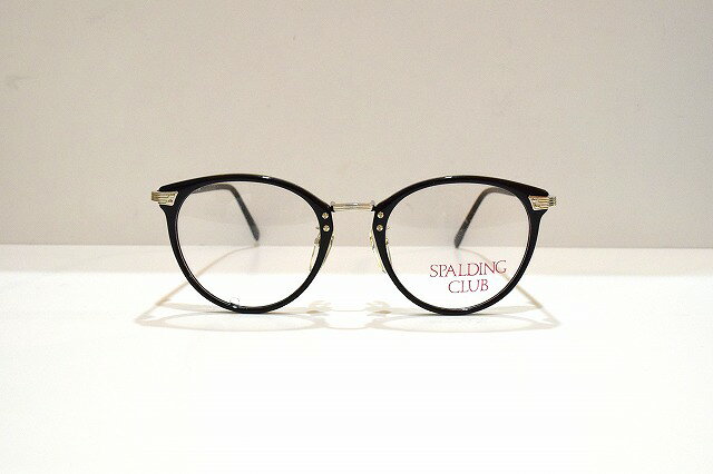 DIOR - SPALDING CLUB(スポルディング)CL-1327 col.BLKヴィンテージメガネフレーム新品めがね眼鏡サングラスクラシック黒ぶち