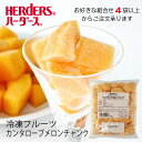 ＜冷凍フルーツ＞ハーダース IQFカットフルーツカンタロープメロンチャンク500g4袋以上でご注文ください！本州は送料無料でこの価格！メロン めろん オレンジ色 冷凍 冷凍食品 フルーツ 果物 果実 デザート アイス フローズン 業務用