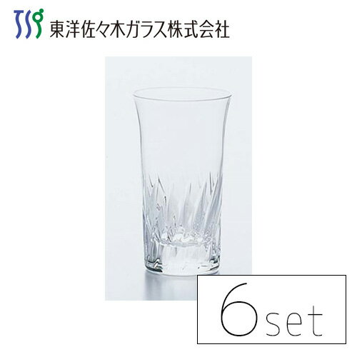 東洋佐々木ガラス ナックフェザー 細5タンブラー T-20108HS-2 6個入り