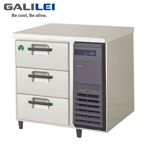 フクシマガリレイ 3段ドロワーテーブル冷凍庫 LDW-083FX-R ノンフロン 受注生産品 業務用 ドロワーコールドテーブル ドロワーテーブル 冷凍 福島工業