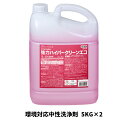 【ミッケル化学株式会社】業務用洗浄剤 強力ハイパークリーンエコ 5kg×2 環境対応中性洗浄剤 業務用 業務用洗剤 床 オフィス 工場 厨房 油汚れ