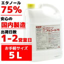 業務用アルコール Fクリーンアルコール75 5リットル 業務用 アルコール 除菌剤 食品添加物 中性 強力除菌 大容量