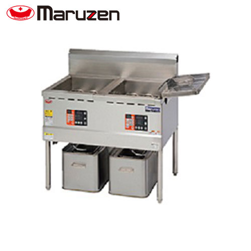 マルゼン 電磁フライヤー（マイコン搭載）レギュラータイプ二槽式 MIF-18WD(旧:MIF-18WC) 業務用 業務用フライヤー