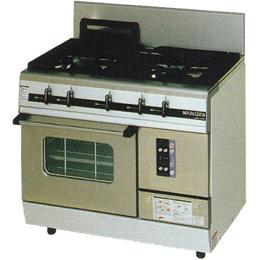 マルゼン パワークックガスレンジ（コンベクションオーブン搭載） MGRX-096F(旧:MGRX-096E) 業務用ガス..
