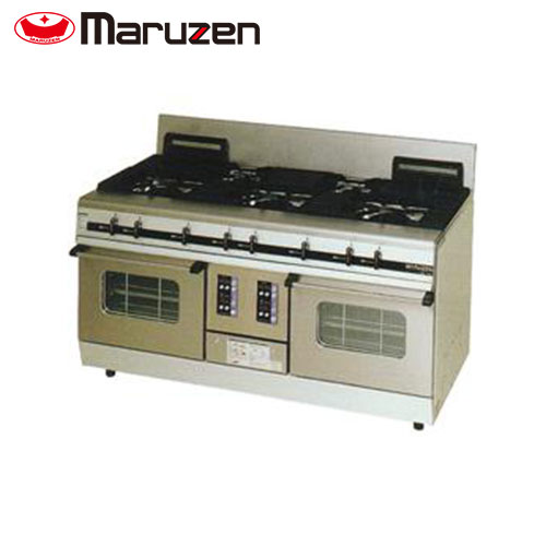 マルゼン パワークックガスレンジ（コンベクションオーブン搭載） MGRX-157F(旧:MGRX-157E) 業務用 業..