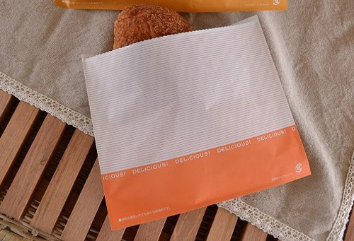 惣菜袋(M) デリシャス 185×160mm 100枚 ドーナッツ 総菜 個包装 耐油 耐水 紙袋