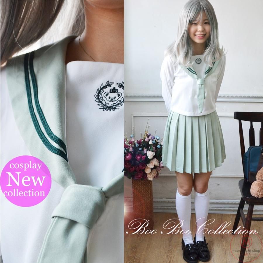 セーラー服 学生服 コスプレ制服 衣装 仮装 上下セット SR0007