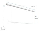室内用ホスクリーン 昇降式操作棒タイプ URM-L 1740mm 川口技研 室内物干し 部屋干し