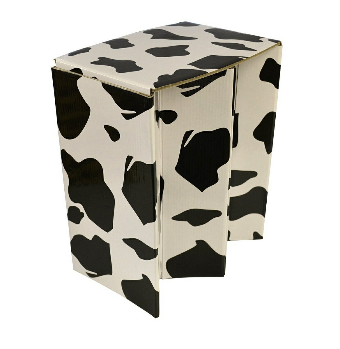 携帯紙椅子(L)SMART PAPER STOOL SPS-L02(うし柄)ピカコーポレイション アウトドア チェア レジャー 折りたためる紙製スツール通販格安セール情報 楽天 通販