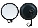 ロードビューミラー 平面D型タイプ 丸147φ ブラック FH-15K 信栄物産 日本製