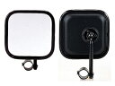 ロードビューミラー 平面D型タイプ 角140×140mm ブラック FH-14K 信栄物産 日本製