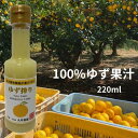 柚子果汁　100% 220ml 大分県日田市大山産 【 九州 大分県 日田市 農園直送 柚子果汁 柚子搾り 柚子酢 ビタミンC 調味料　】