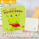 出産祝い カタログギフト のびのび Baby みてみて!コース & 今治タオル 名入れ ミッフィー ハンカチ セット【お祝い ギフト 男の子 女の子 赤ちゃん ...