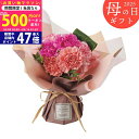 【今ならP5倍以上!☆クーポンも配布中】《母の日専用ギフト》そのまま飾れる 母の日ブーケ ピンク《専用メッセージカード付き》5/12以降のお届け《直送便》/お母...