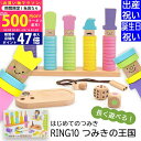 【15日までP5倍以上!☆クーポンも配布中】出産祝い 入園祝いプレゼント ギフトセット ウッディプッディ はじめてのつみき RING10(リングテン)つみきの王...