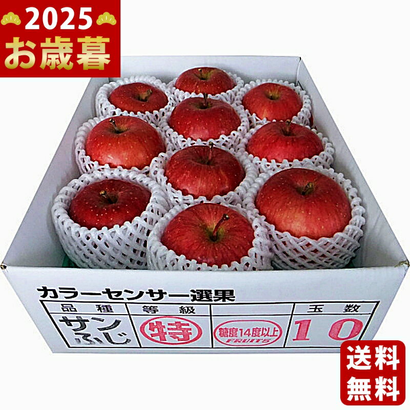 お歳暮 冬ギフト 青森県産 糖度14度以上サンふじ （2.5kg）《2025年 お歳暮専用商品 直送 ...