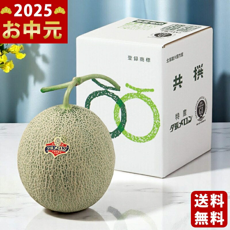 北海道産 JA夕張 夕張メロン(1玉)《2025年 お中元専用商品 6月下旬から8月3日までの間にお届け予定(日時指定不可) 直送便》