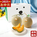 シロクマスイート 北海道大玉赤肉メロン(2玉)《2025年 お中元専用商品 7/7〜8/14お届け予定(日時指定不可) 直送便》/御中元 夏ギフト スイーツ デ...