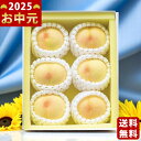 岡山県産 岡山白桃(1.2kg)《2025年 お中元専用商品 7/5以降お届け予定 直送便》/御中元 夏ギフト スイーツ デザート フルーツ 果物