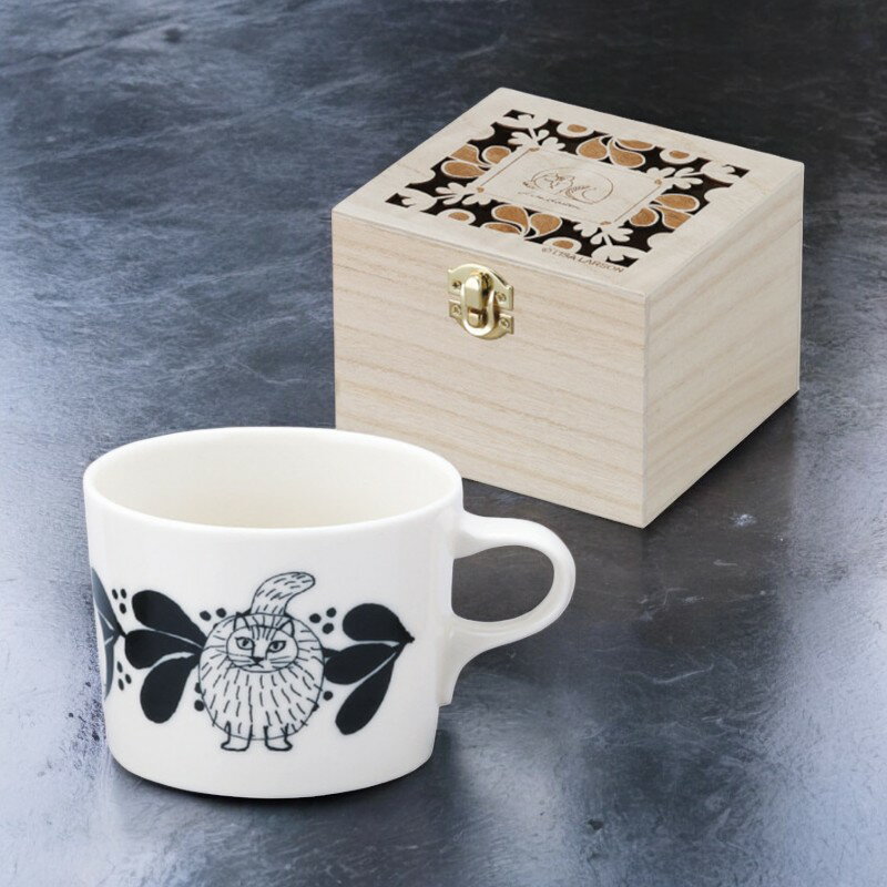 リサ・ラーソン 木箱入マグ ホワイト[LL162-11H]