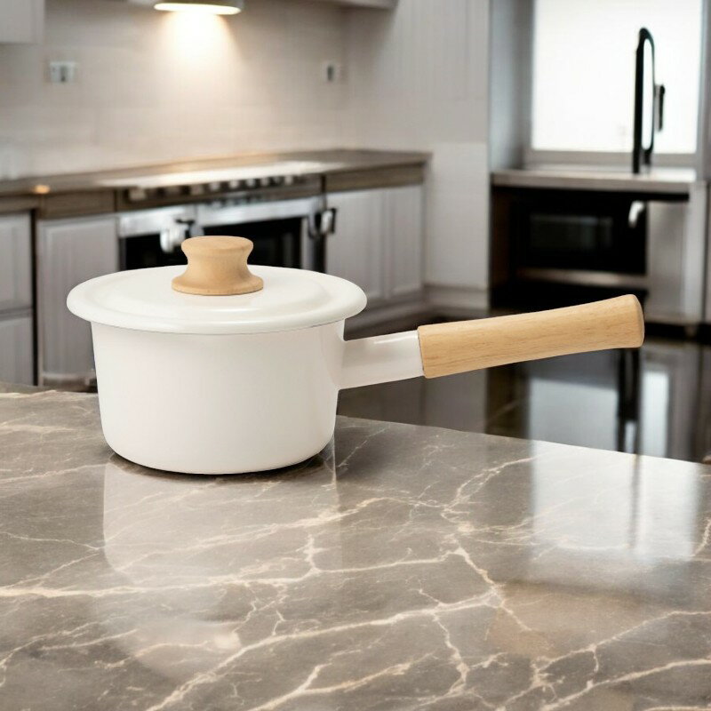 コットン ミルクパン（14cm） ホワイト[CTN-14M.W14CM]