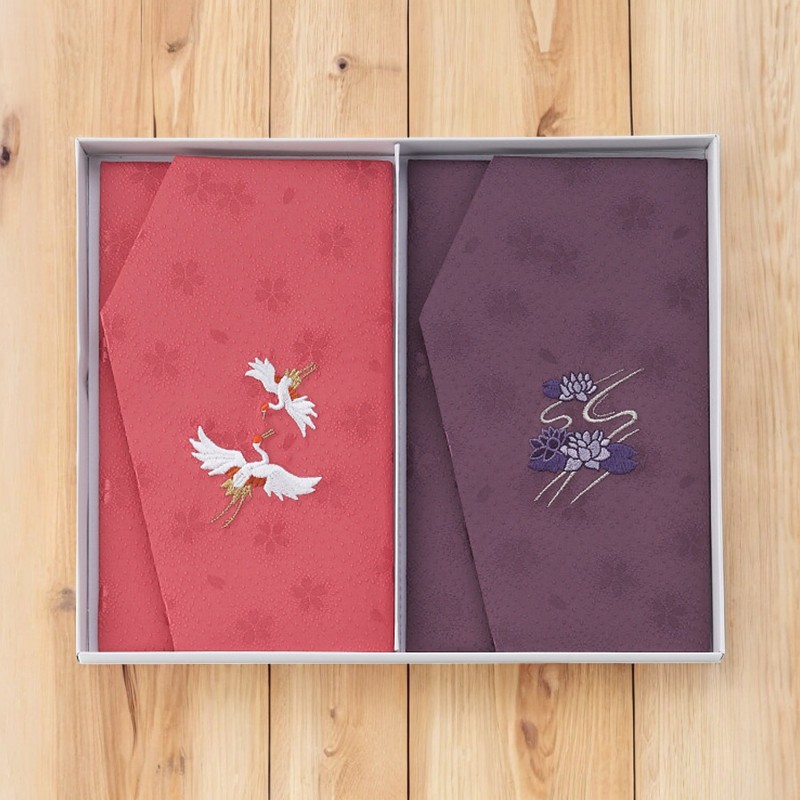 エステル桜綸子金封ふくさ慶弔セット/772-1