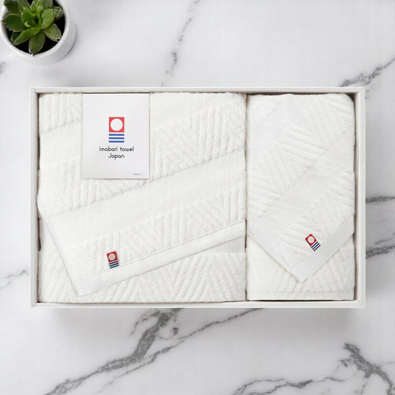 【16日までP5倍】今治 綾 バス・フェイスタオルセット [IMT28351S] / 内祝い お返し 香典返し 出産内祝い 結婚内祝い ギフト 父の日 敬老の日 お礼 お祝い お中元