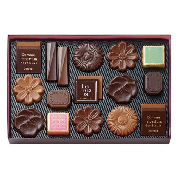 バレンタイン チョコ チョコレート モロゾフ コフレ フルールドショコラ21個