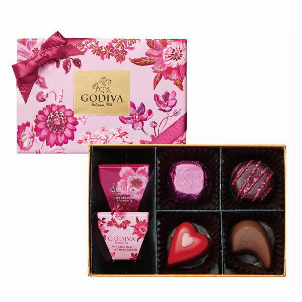 バレンタイン チョコ チョコレート ゴディバ GODIVA ときめく心 アソートメント（6粒入）のサムネイル