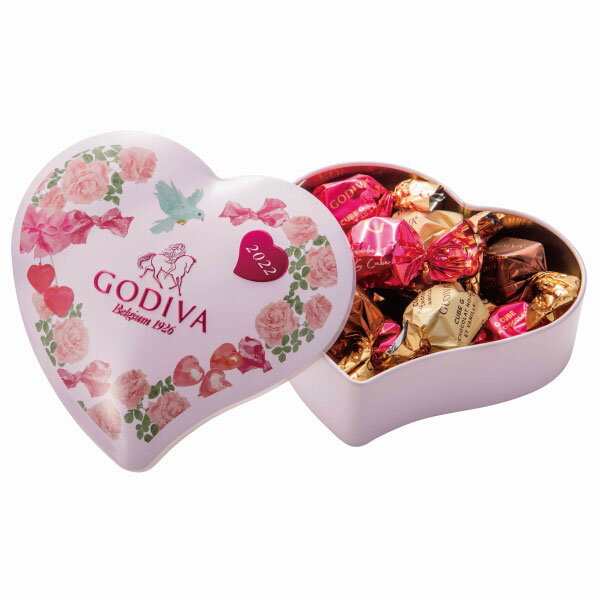 ホワイトデー チョコ チョコレート ゴディバ GODIVA ときめく心 G キューブ アソートメント ハート缶（10粒入）のサムネイル