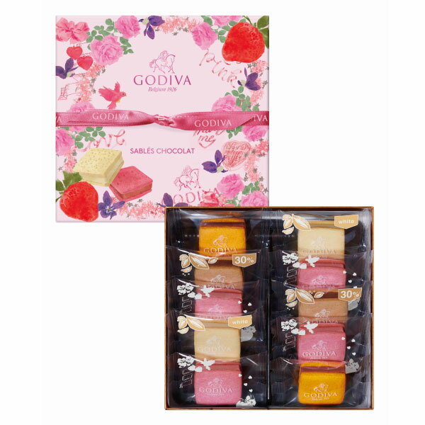 バレンタイン チョコ チョコレート ゴディバ GODIVA サブレショコラ あまおう苺 アソートメント (10個入)のサムネイル