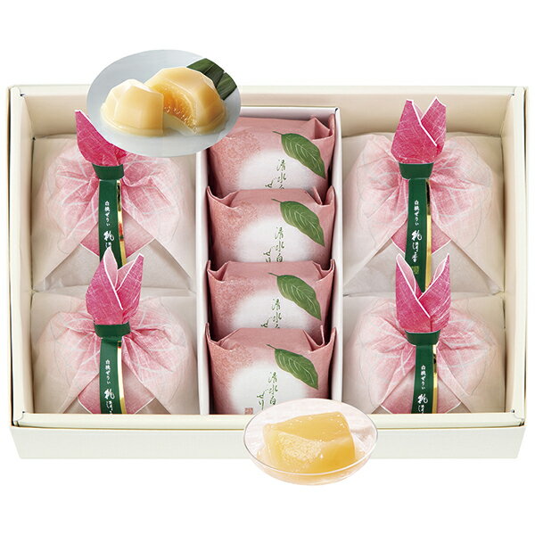 エントリーでP5倍 菓匠 清閑院白桃ぜりぃ 桃清香詰合せ SMS-50 P66 エントリーでポイント5倍（10月9日01：59迄）のサムネイル