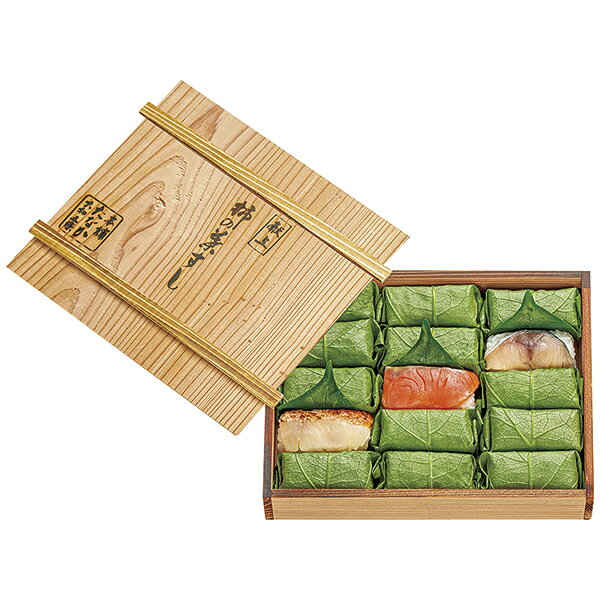 Sushi - 柿の葉すし本舗たなか 柿の葉すし木箱詰合せ KT15-3K