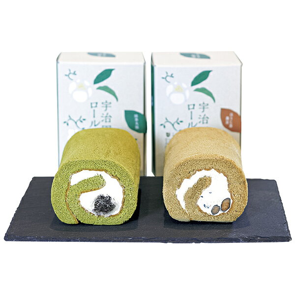 お中元 洋菓子 スイーツ ギフト 送料込み 宇治園 お茶のロールケーキセット URS-2