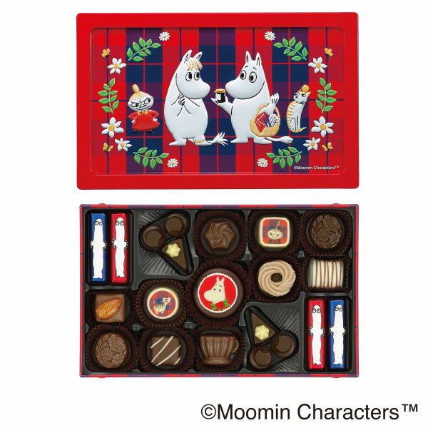 ホワイトデー チョコ チョコレート ムーミン × メリーチョコレート アソーテッドチョコレート（ギフト）（21個）のサムネイル
