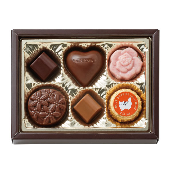 バレンタイン チョコ チョコレート カリーヌ by モロゾフカリーヌ(ドリーミー)6個のサムネイル
