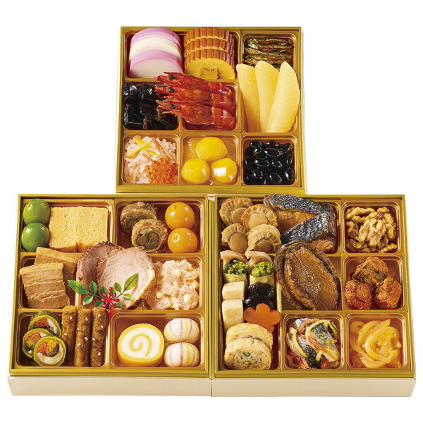 T-23【紀文】「祝づくし」和洋三段重