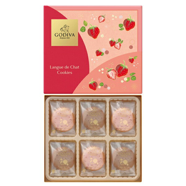 バレンタイン 2026 ゴディバ あまおう苺ラングドシャクッキー アソートメント 18枚入