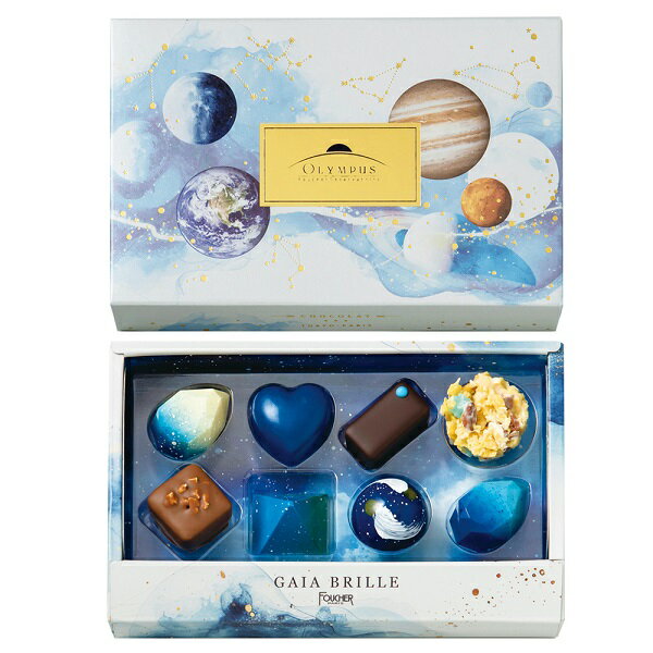 バレンタイン 2025 チョコ フーシェ オリンポスガイアの輝き/サファイア8個入のサムネイル