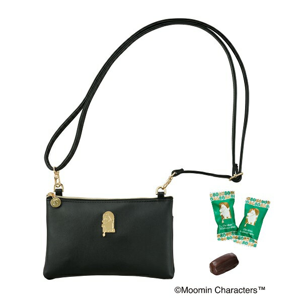バレンタイン 2025 チョコ ムーミン × メリーチョコレートムーミン80周年デザイン サコッシュにもなるポーチ（チョコレートクッキー）54gのサムネイル