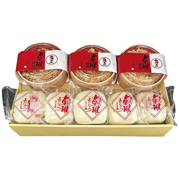 ■説明生地と角煮をひとつひとつ丁寧に挟み込んだ絶妙な味わいの角煮卓袱まんじゅうと、角煮とお米の贅沢なハーモニーが味わえる角煮卓袱御膳が一度に楽しめるセットです。■商品詳細内容量：角煮卓袱まんじゅう70g×5、角煮卓袱御膳180g×3賞味期限：冷凍で90日温度帯：冷凍便でお届けいたします。特定原材料：小麦　　　　　　　　　　　　　　　　　　商品記号:234‐B‐50‐A■お届け時期についてお届け時期：順次発送(5～10日で発送）備考：カタログ掲載P35 ※商品の性質上、離島は除かせていただきます。■発送について ※商品画像はイメージです。パッケージ・内容・価格等、予告なく変更させていただく場合がございますので予めご了承ください。※ご贈答用包装・指定日配送はご容赦ください。■返品・交換について※商品の特性上、返品・交換はご容赦ください。