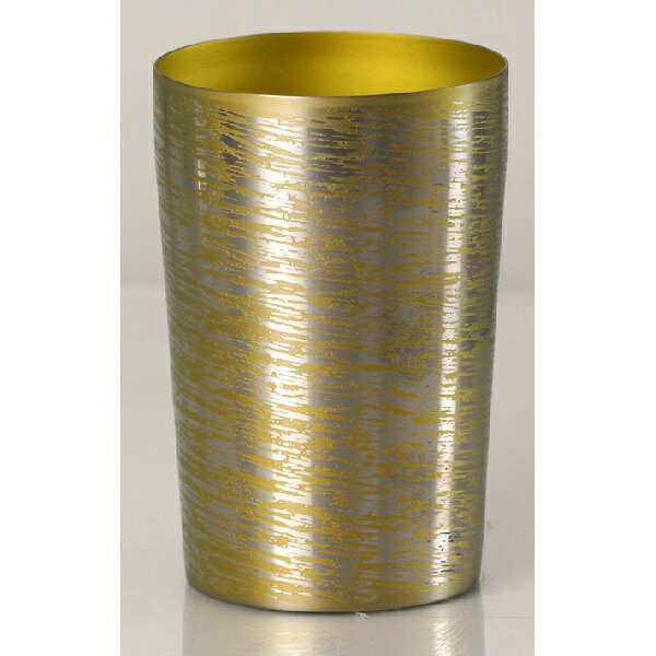 HORIE 純チタン二重タンブラー「白樺」小　ゴールド(3)