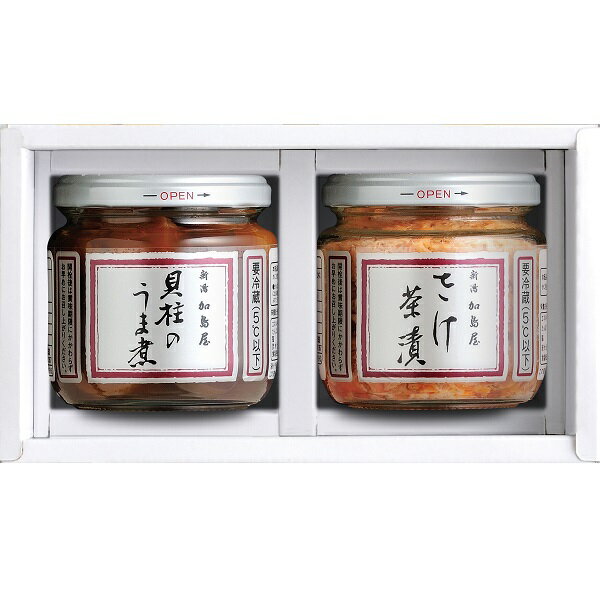 加島屋 中ビンセット(さけ茶漬・貝柱のうま煮)