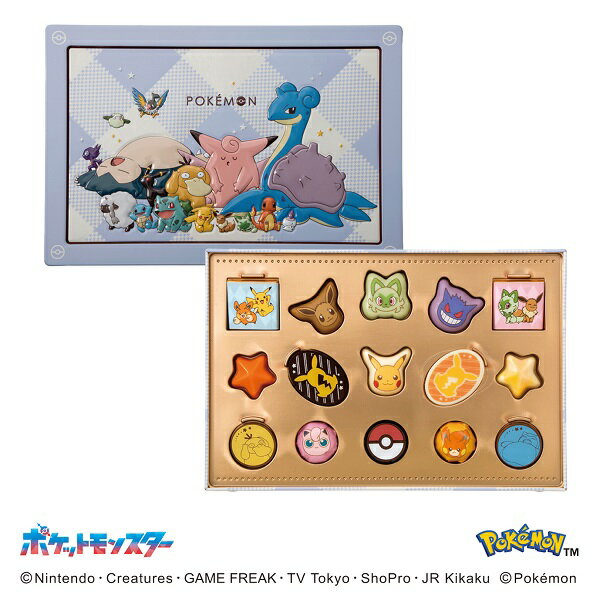■説明ポケモンたちがぷっくりと可愛くデザインされた大きな缶にポケモンをデザインしたチョコを詰め合わせました。■商品詳細内容量：15個賞味期限：2026年4月13日温度帯：常温便でお届けいたします。特定原材料：乳保存方法:常温商品記号:PV-...