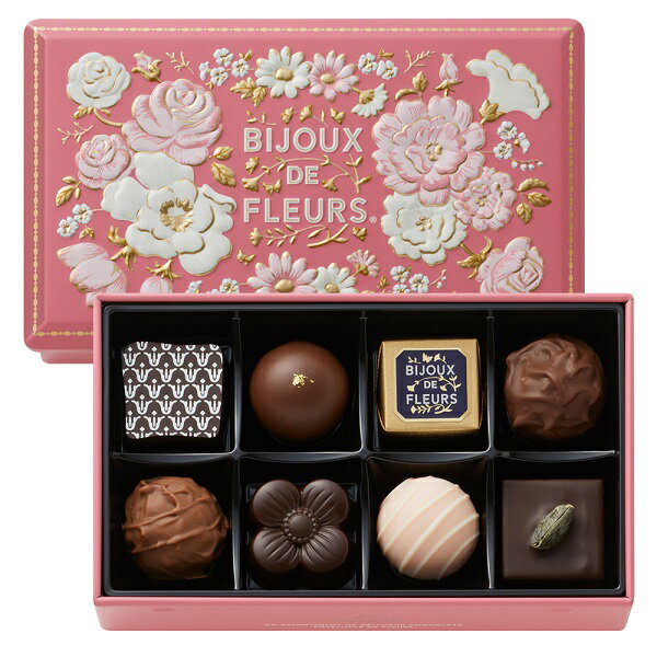 バレンタイン 2025 チョコ モロゾフ コフレビジュードフルール（フローラルピンク） 8個入のサムネイル