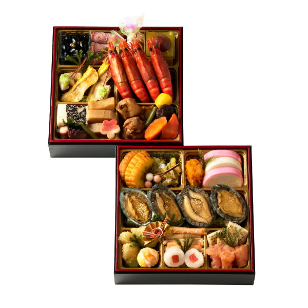 おせち 2人前 【日本ばし大増】「結」和風二段重 maruhiro-web-10039779 マルヒロWEBショップ パッケージ画像